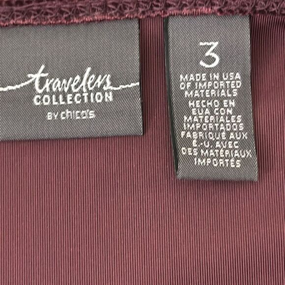 Chico's Travelers Tunic Size 3 (16) Formal Long Sleeve NWOT - Picture 14 of 16